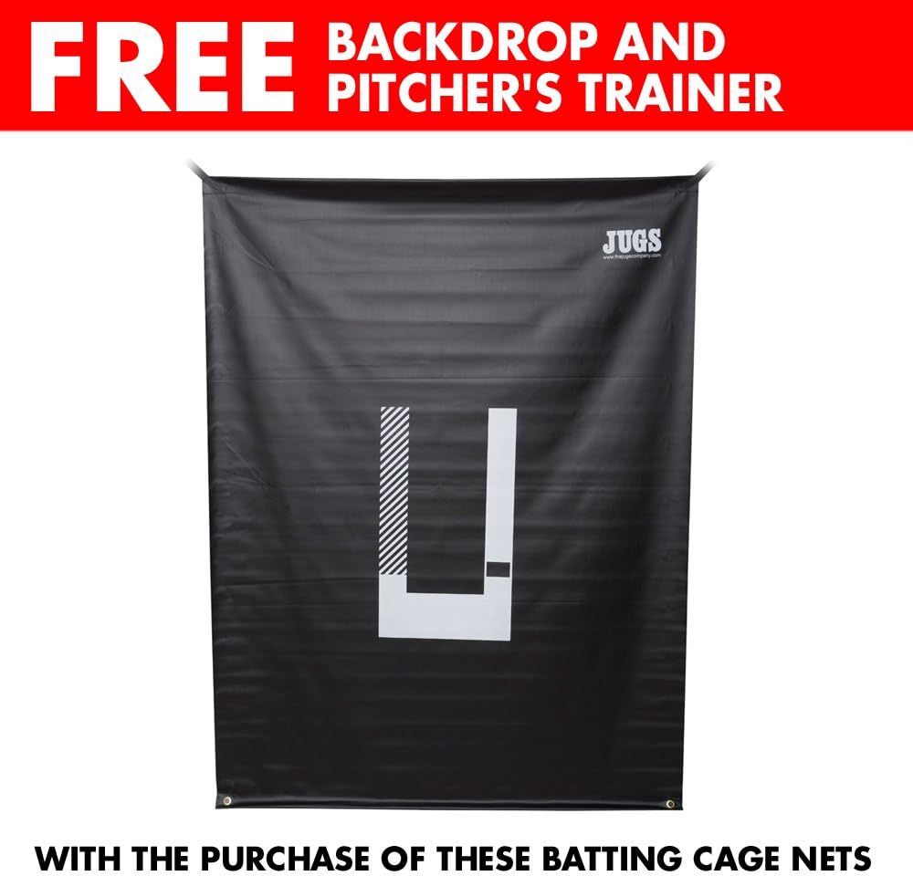 #60 Twisted Knotted Black Polyethylene Batting Cage Nets J949444