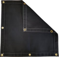 Black Polyester Canvas Tarp 4 Ft. X 5 Ft. 14.5 Oz. L807622