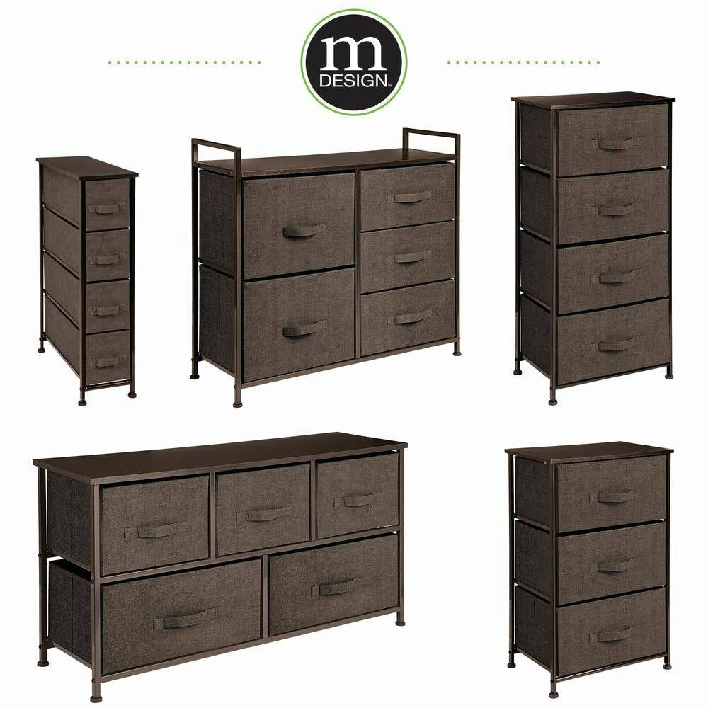 Coffee Espresso 3 Drawer Dresser Storage Tower S596