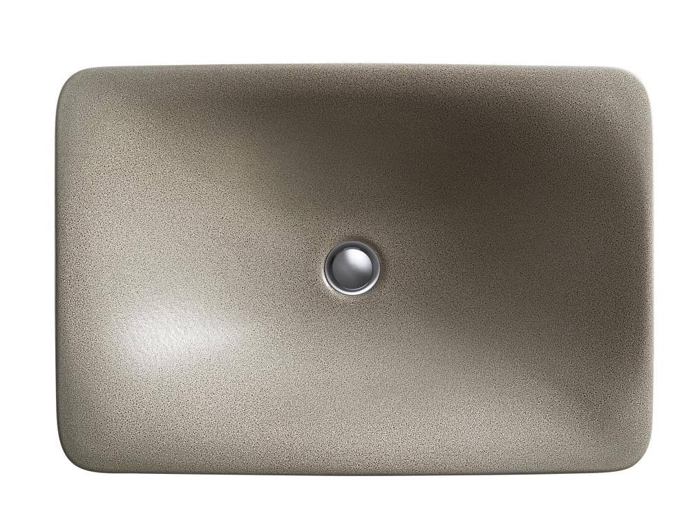 Oyster Pearl Rectangular Vessel Bathroom Sink S157