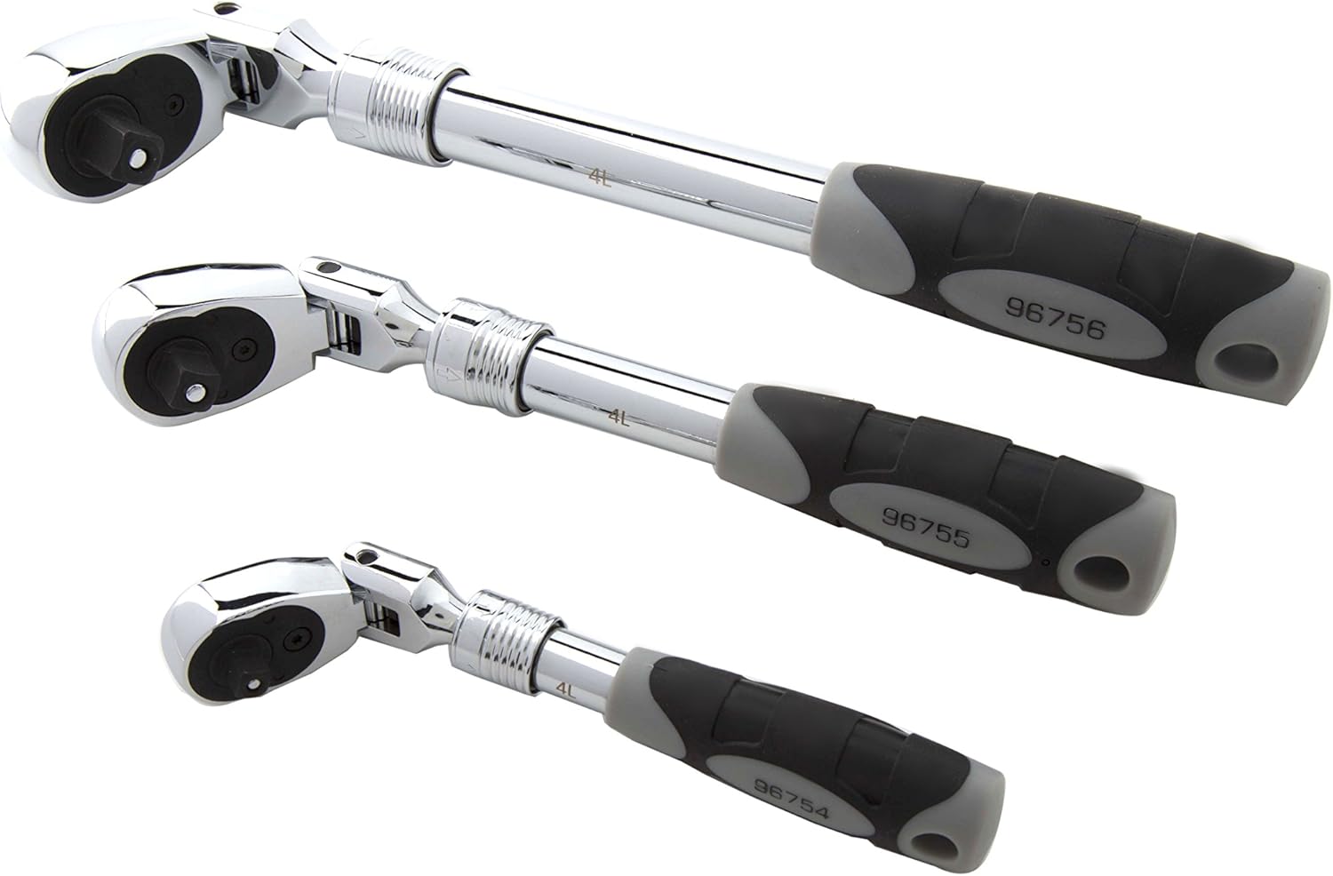 3-Piece Chrome-Vanadium Steel Ratchet Tool Set C35086